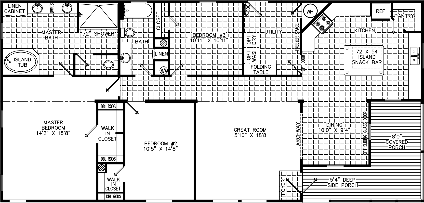 Dani 3264 floor plan home features