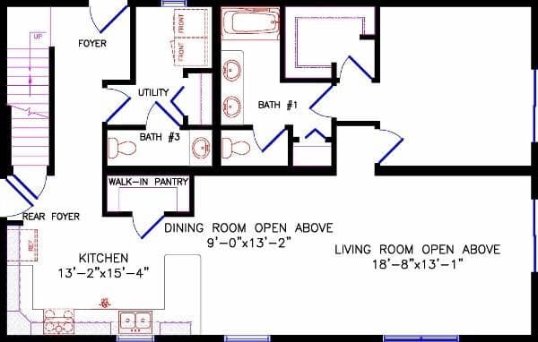Loft 4735 floor plan home features