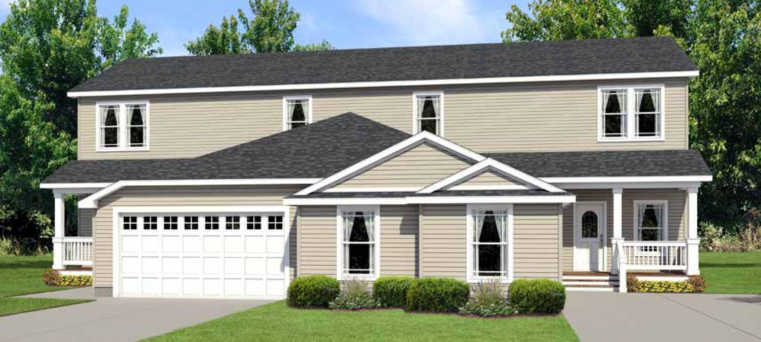 The hartford hero, elevation, and exterior home features