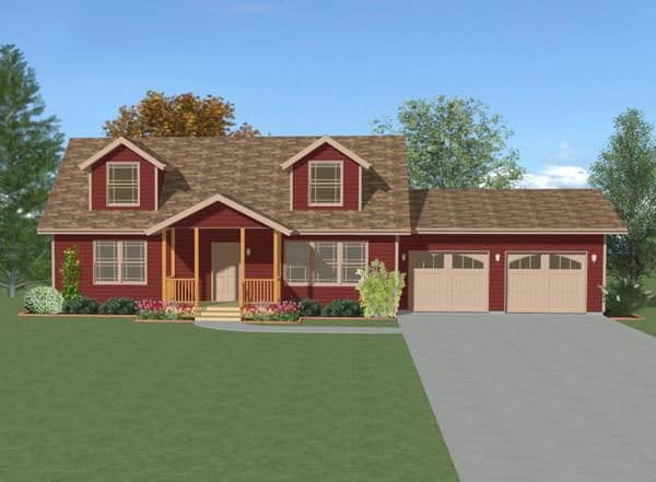 Telemark 3550 hero, elevation, and exterior home features