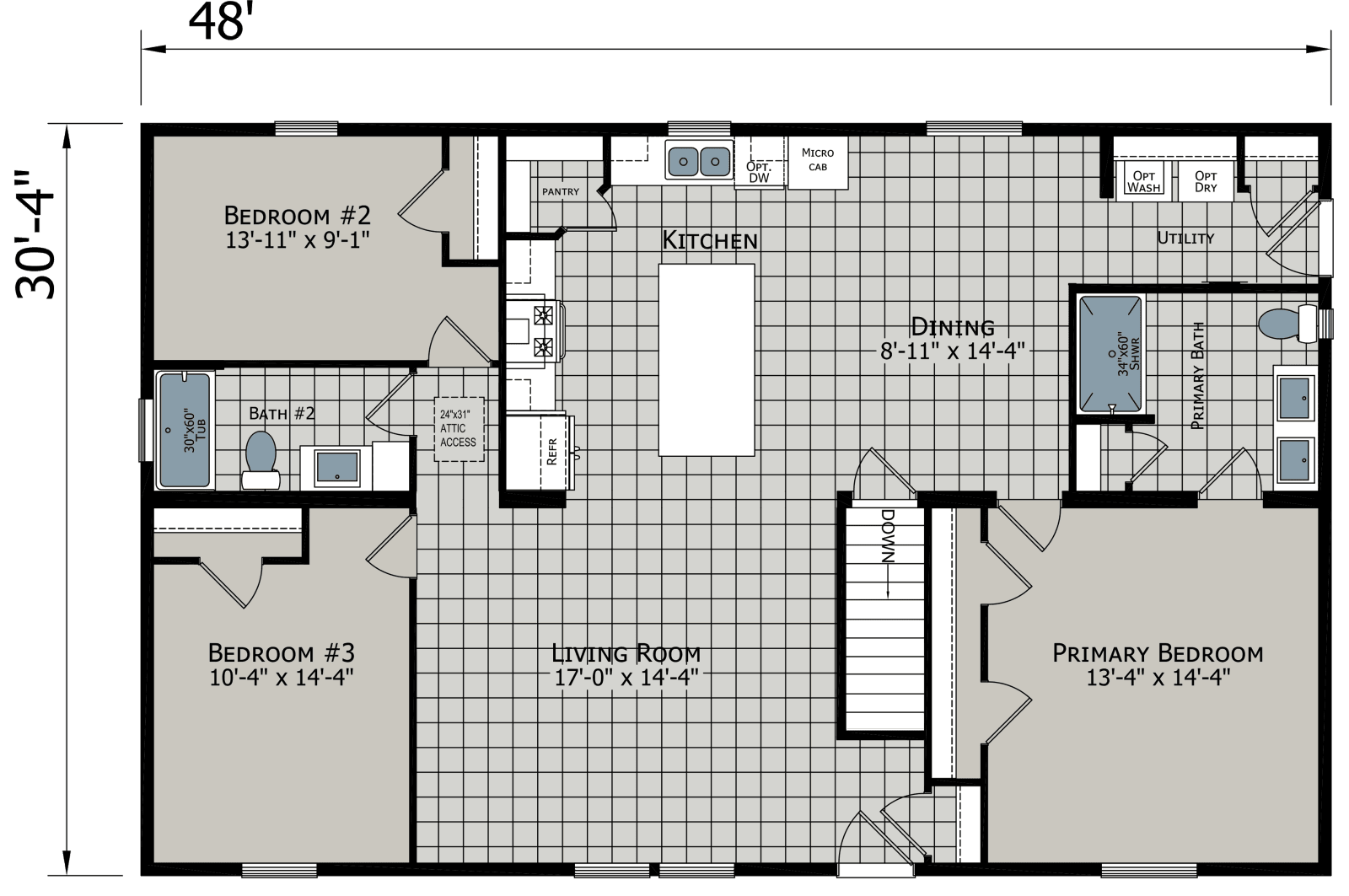Attain floor plan home features