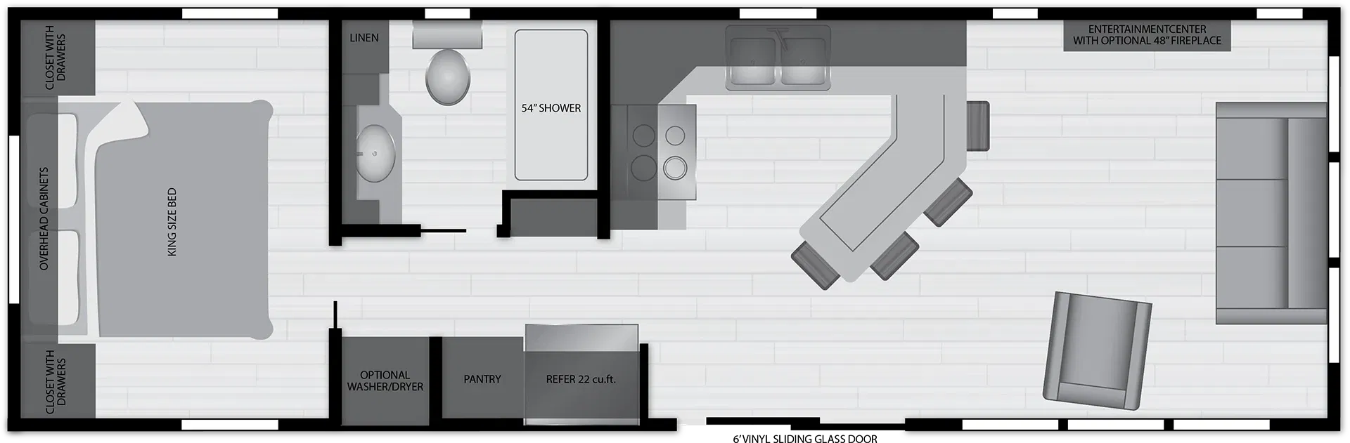 Island 6327k floor plan home features