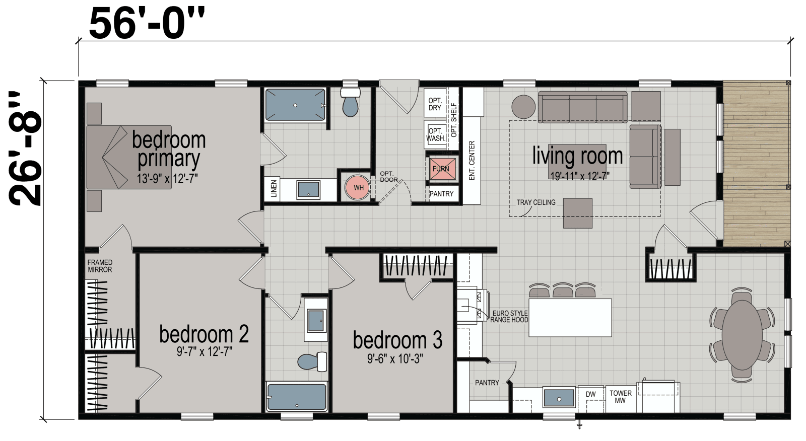 Evoke floor plan home features
