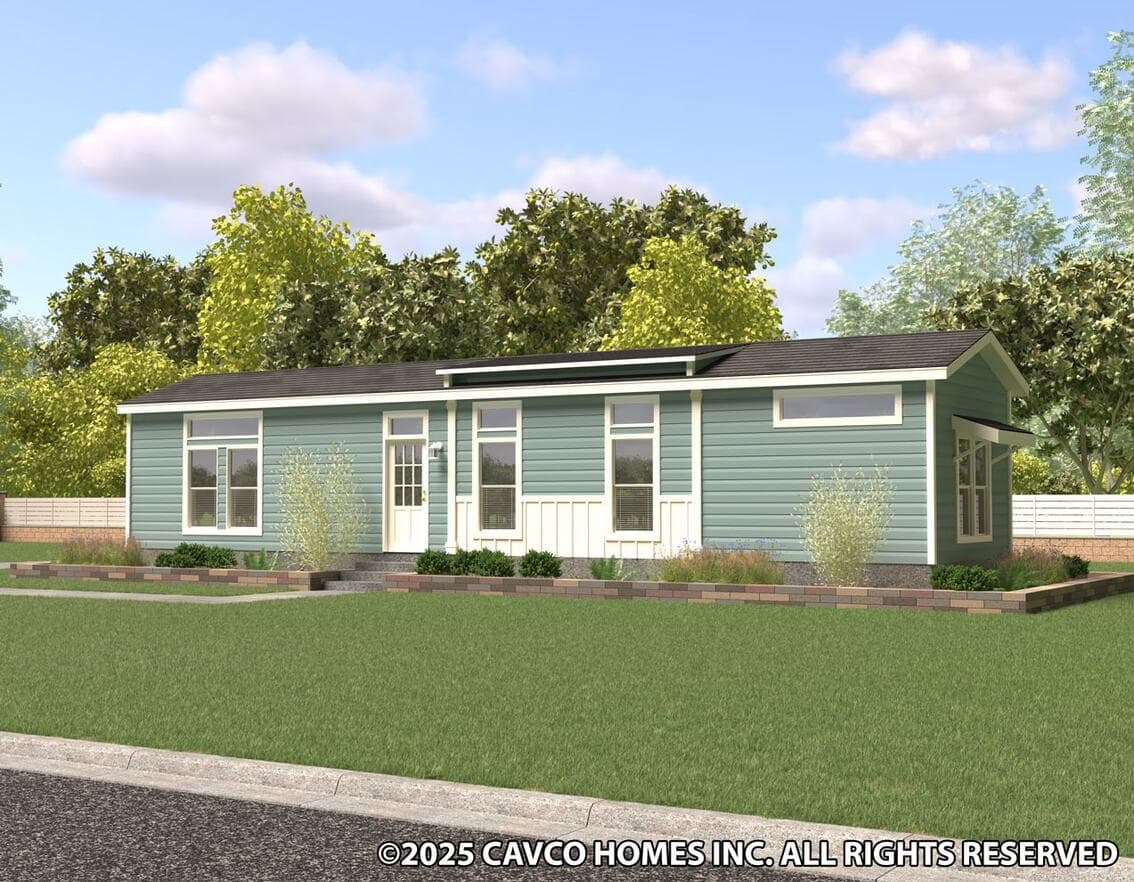 Falcon 13542m hero, elevation, and exterior home features