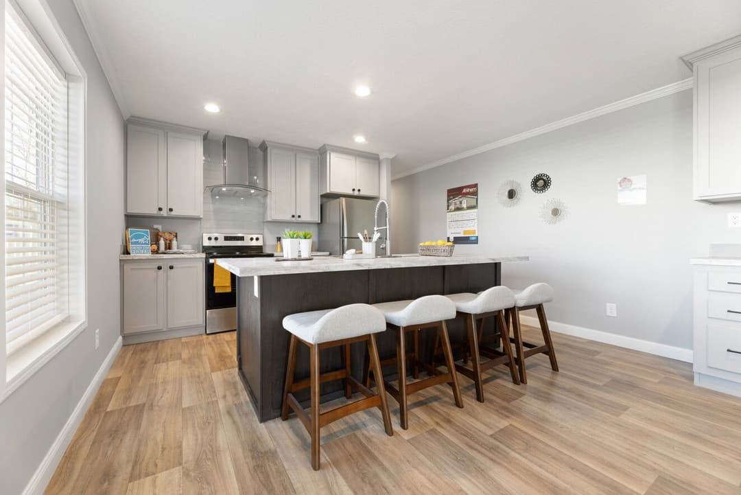 The cumberland duplex interior and kitchen home features