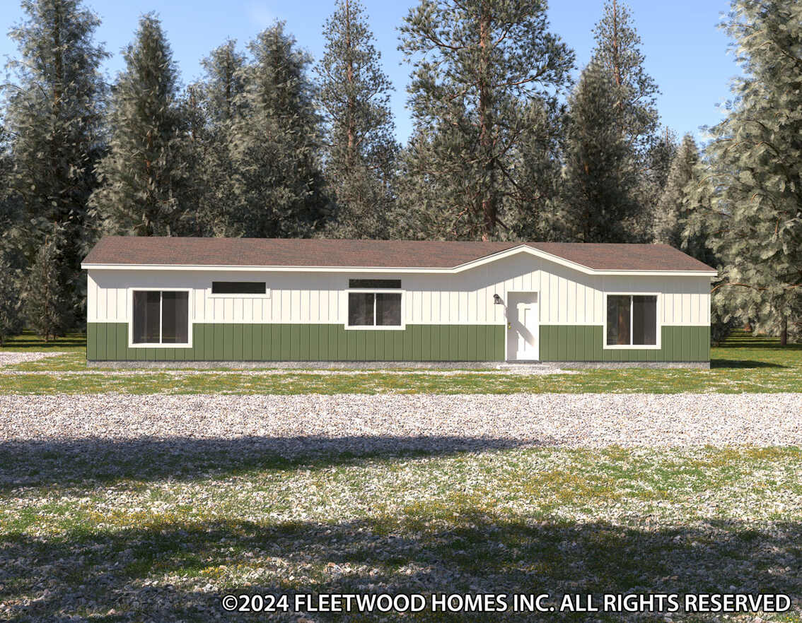 Evergreen 28603e elevation and exterior home features