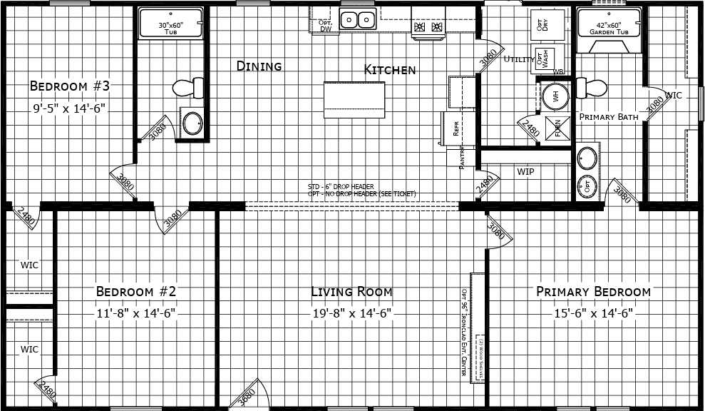 Cashville floor plan home features