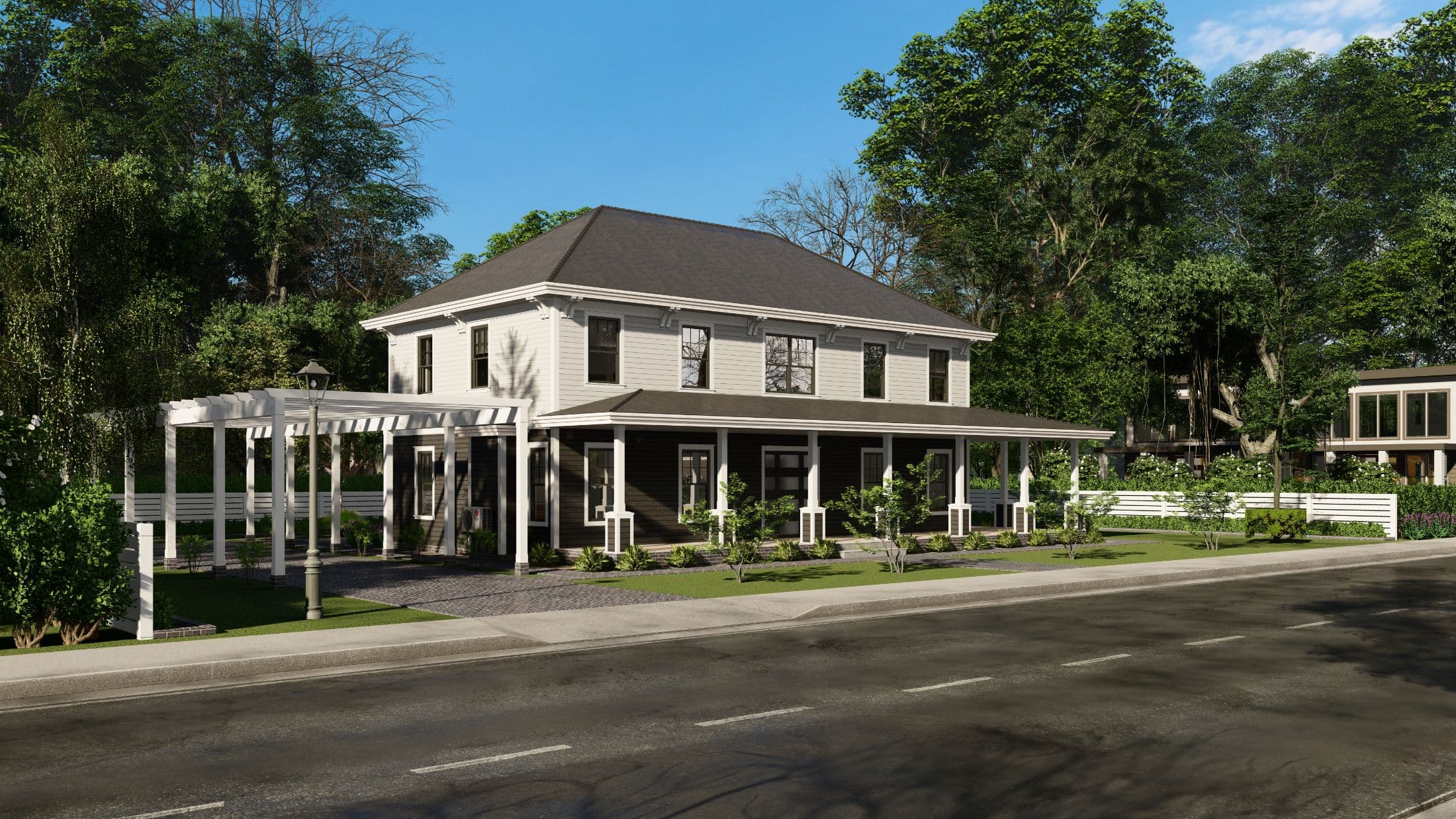 Model 21 exterior home features