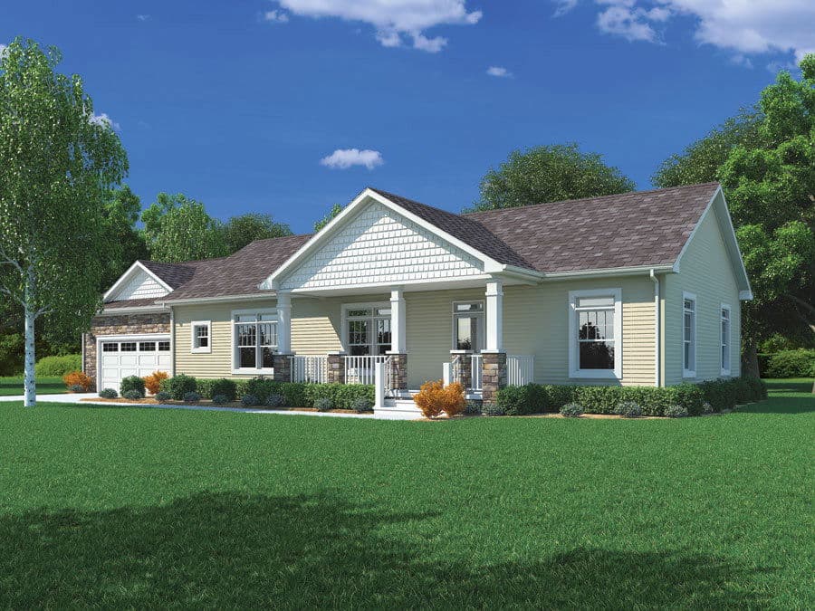 Crestridge ii hero, elevation, and exterior home features