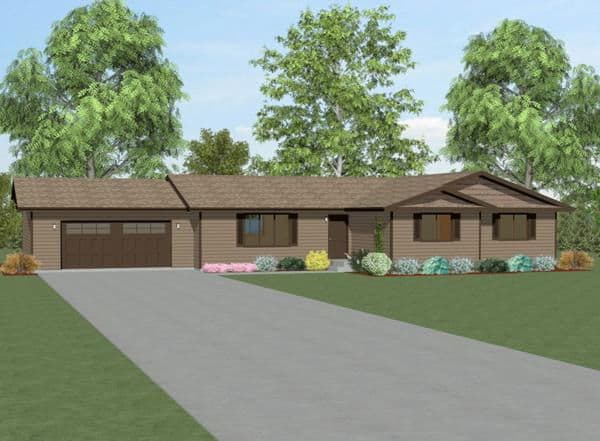 Spectrum 3680 elevation and exterior home features