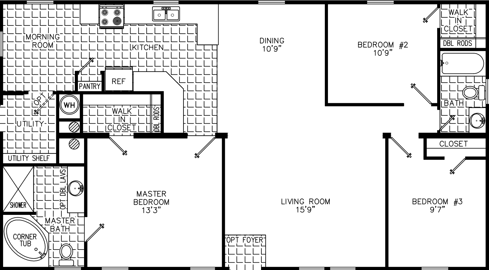 Jean 2848 floor plan home features