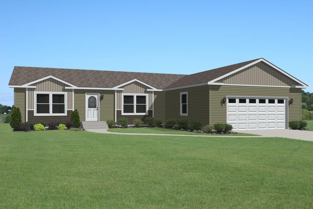 Oakwood elevation and exterior home features