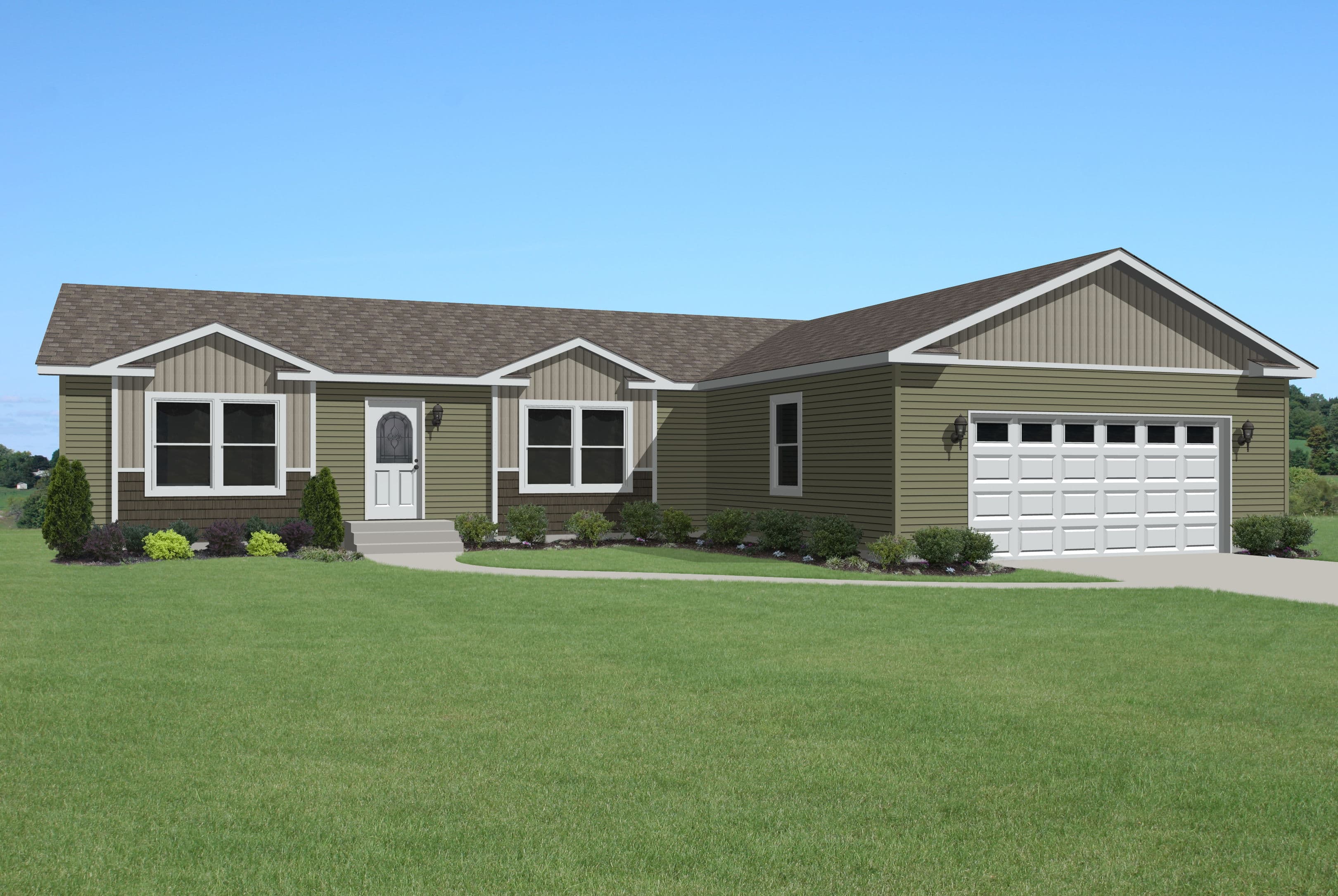 Oakwood elevation and exterior home features