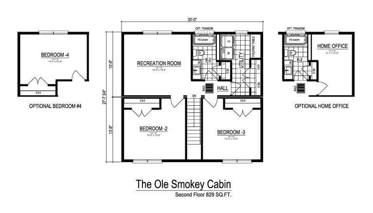 Ole smokey cabin interior home features