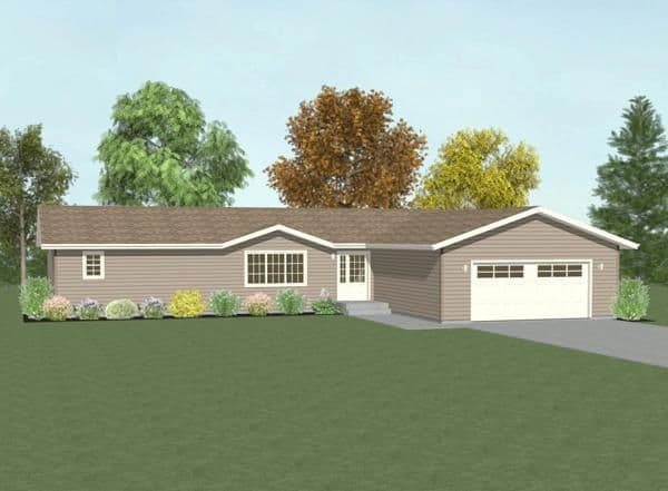 Brookdale 2330 elevation and exterior home features