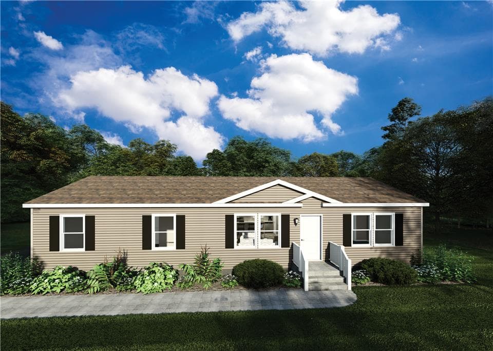 Evolution series mckinley model 2856 hero, elevation, and exterior home features