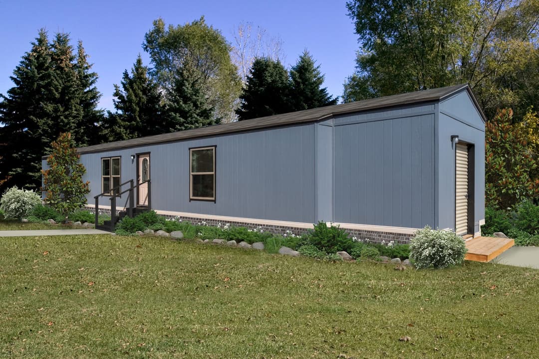 Singlewide h-16×72-32d shed hero, elevation, and exterior home features