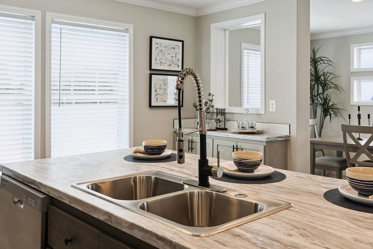 Driftwood kitchen home features