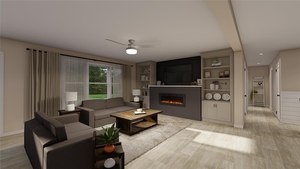 Evolution series amber interior home features