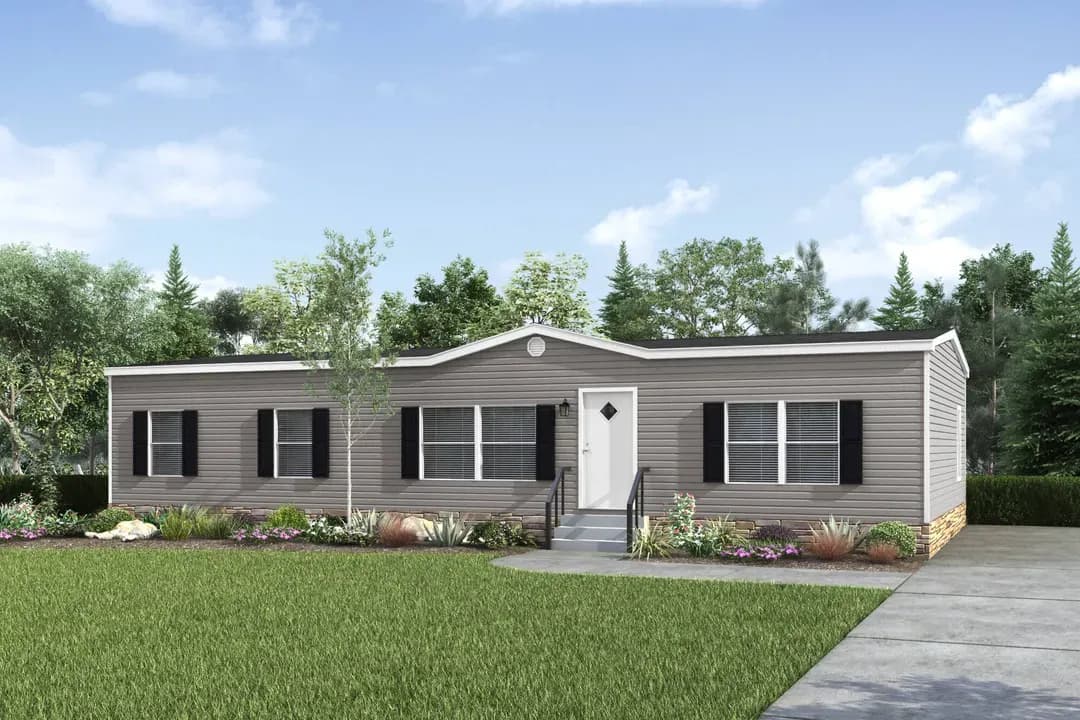 The morris elevation and exterior home features