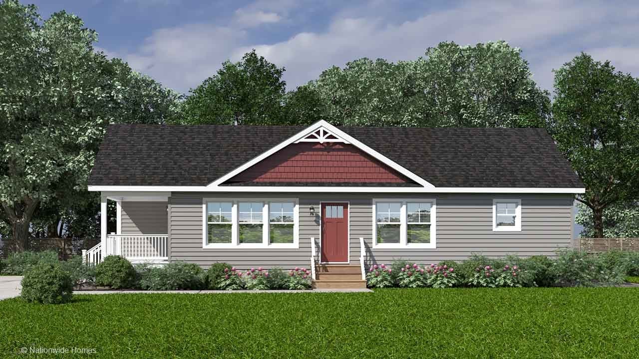 Camilla ranch hero, elevation, and exterior home features