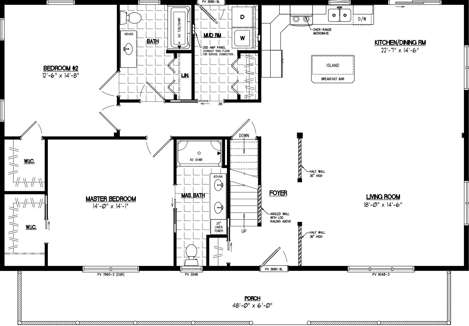 Mountaineer 3052 floor plan home features