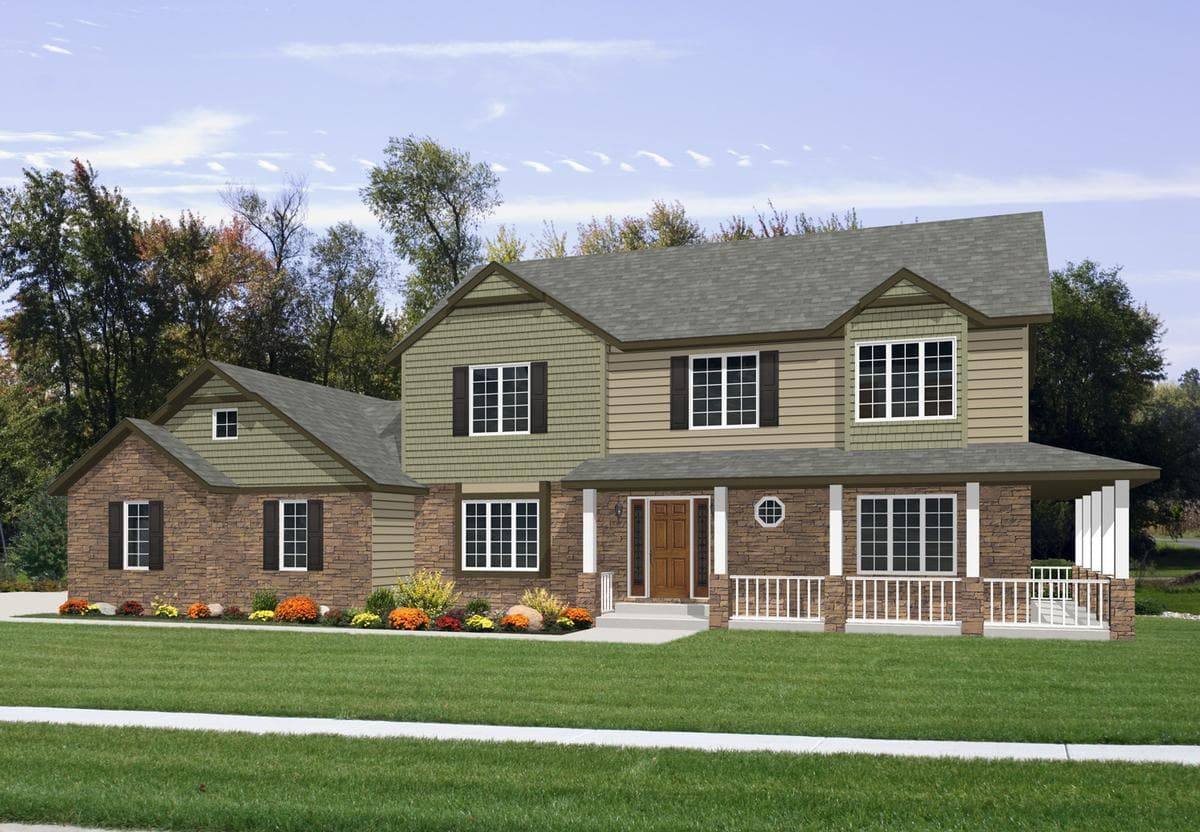 Westport hero, elevation, and exterior home features