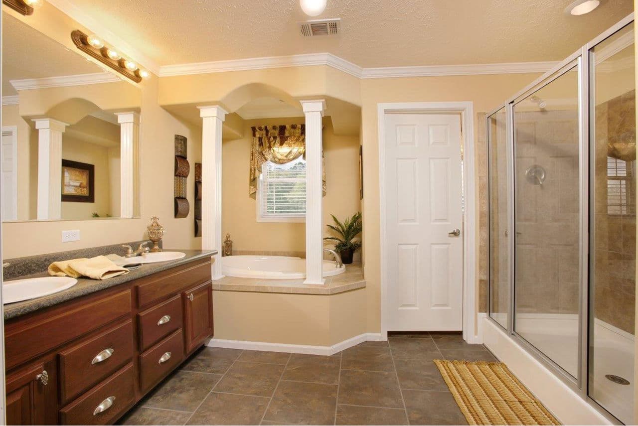 Cedar lake bathroom home features