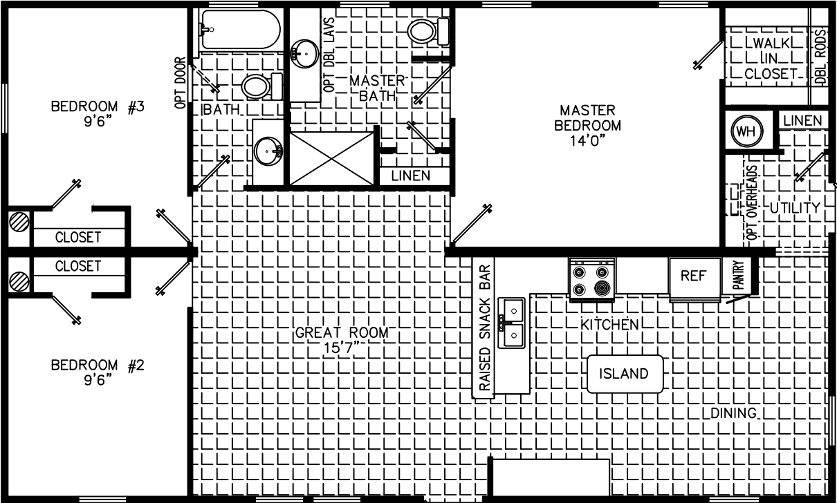 Donna 2844 floor plan home features