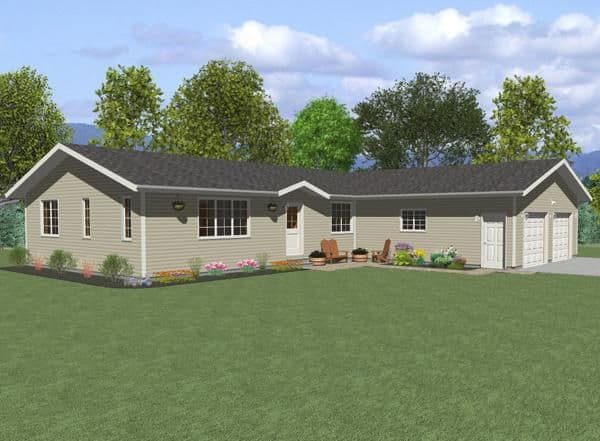 Lakewood 2000 elevation and exterior home features