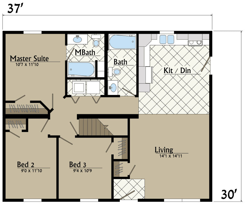Tillamook floor plan home features
