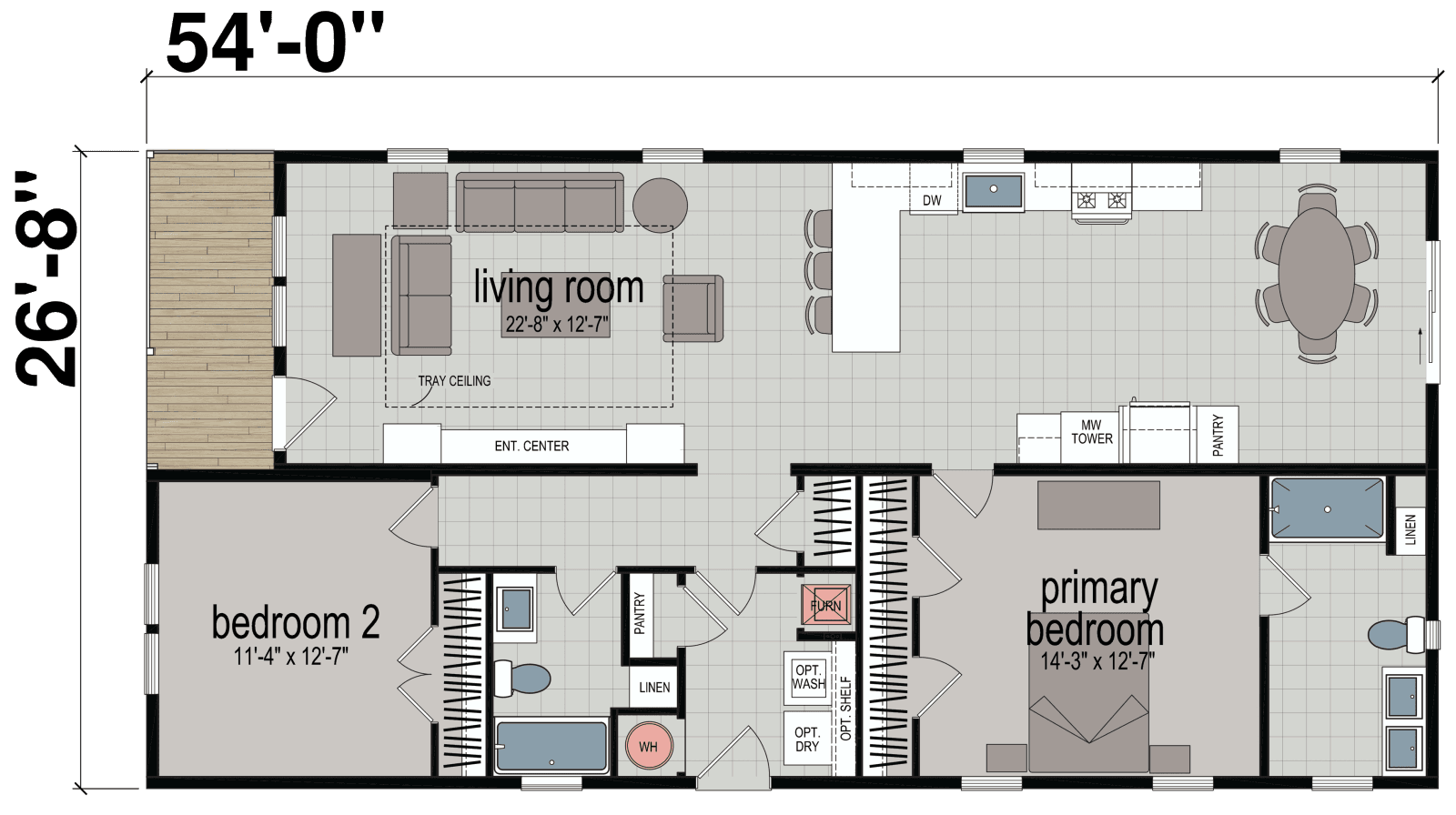 Acclaim floor plan home features