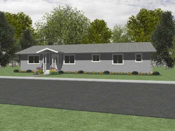 Brookdale 2285 elevation and exterior home features