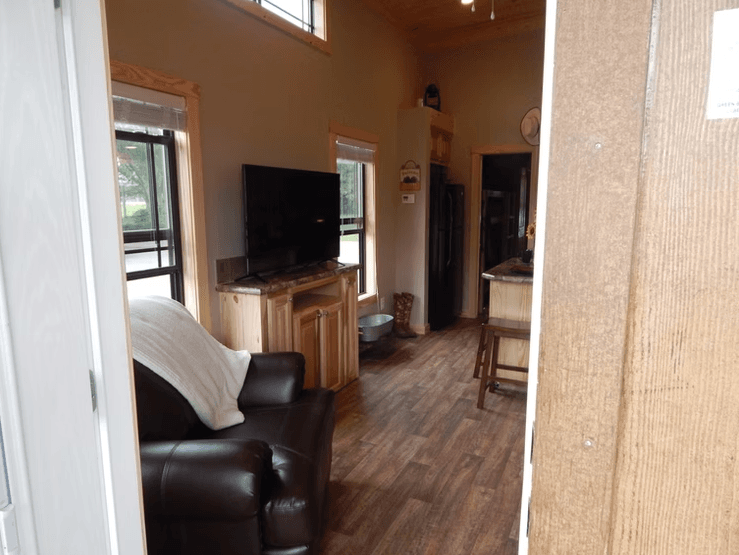 Hill country interior home features