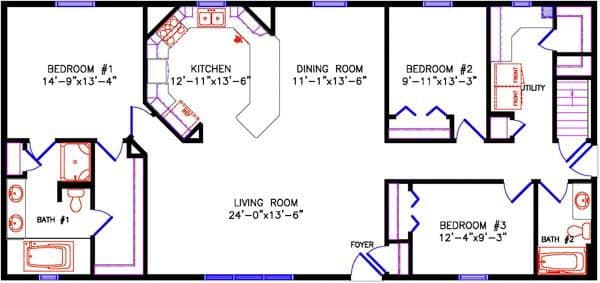 Brookdale 2325 floor plan home features