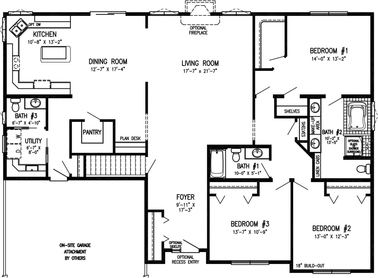 Edgewood floor plan home features