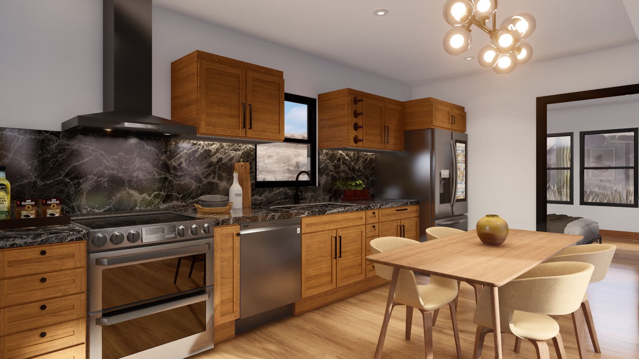 Model 25 kitchen home features