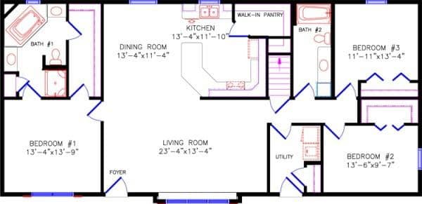 Brookdale 2345 floor plan home features