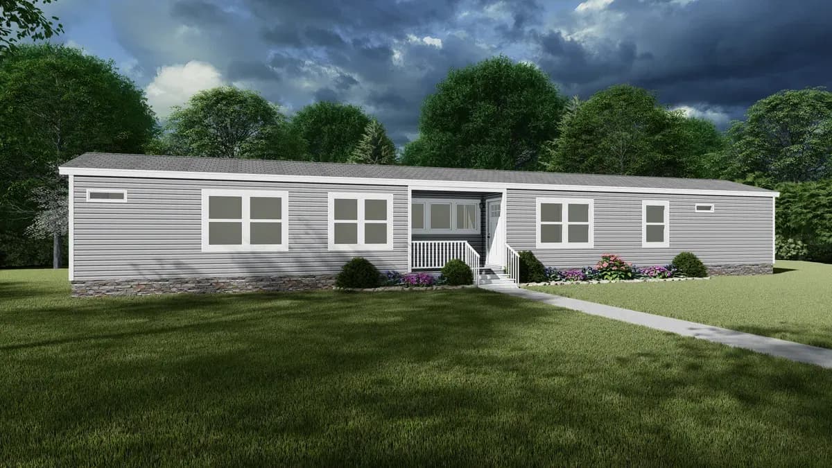 The ranch house hero, elevation, and exterior home features