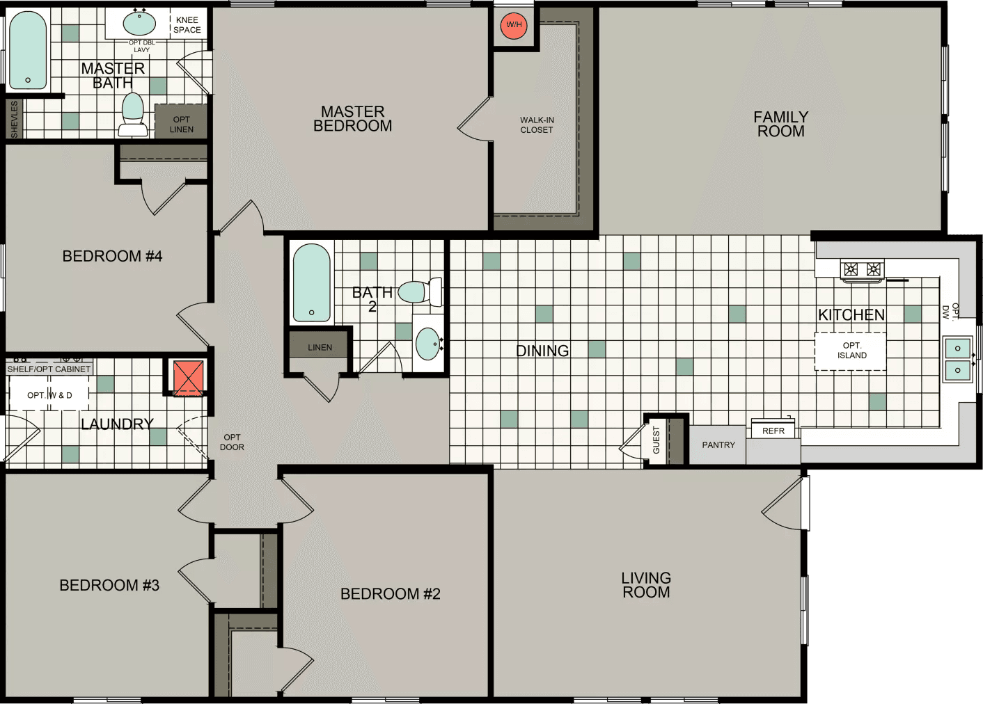 Bd 43 floor plan home features
