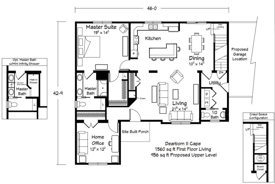 Dearborn ii floor plan home features
