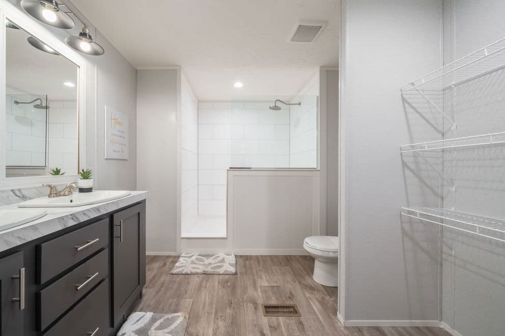 The fusion c bathroom home features