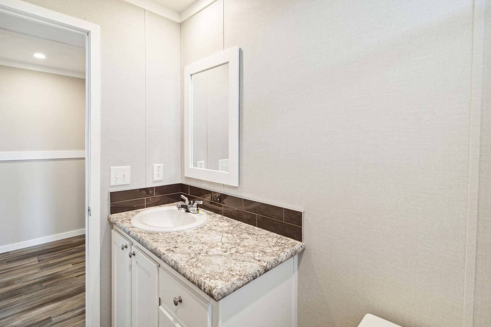 The justice bathroom home features