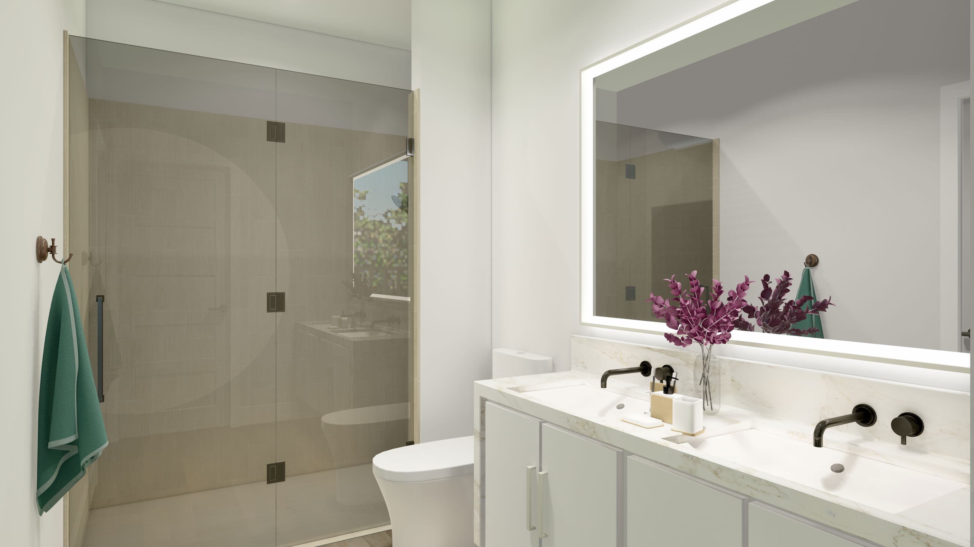 Multi family 2 bathroom home features