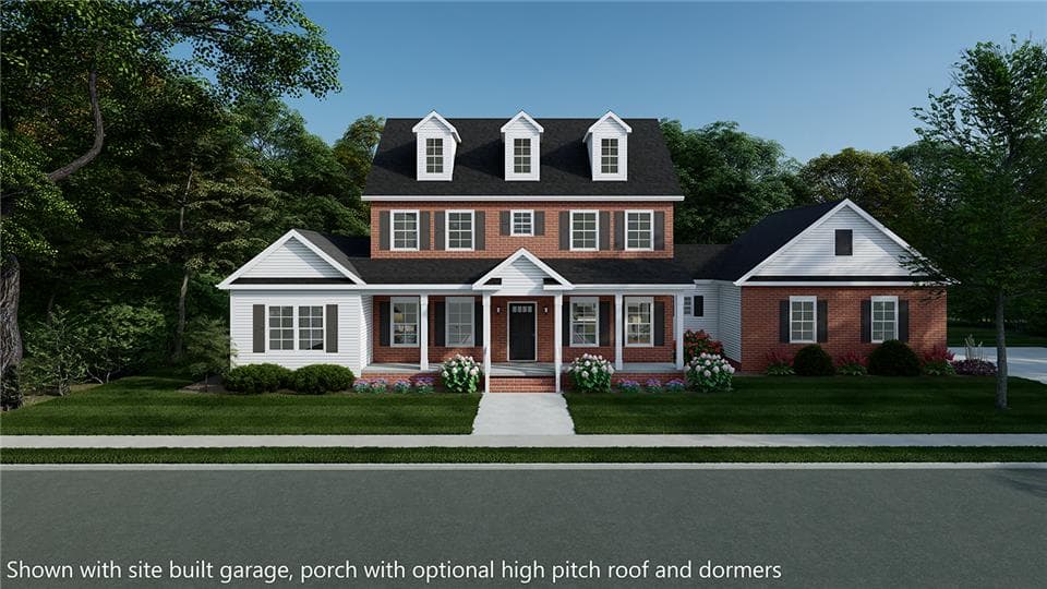 Brockton iv hero, elevation, and exterior home features