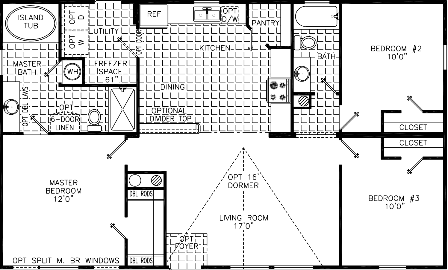 Danielle 2844 floor plan home features
