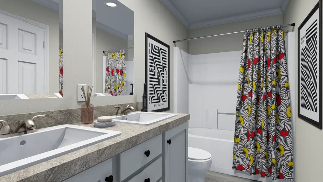 Canyon bathroom home features