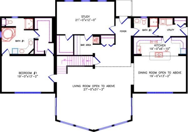 Loft 4750 floor plan home features