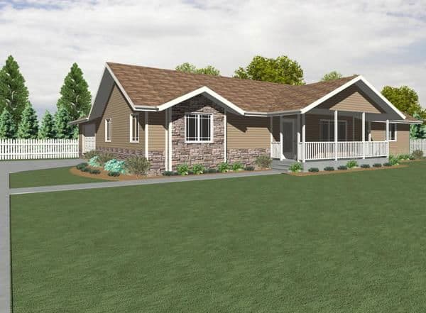 Brookdale 2340 elevation and exterior home features