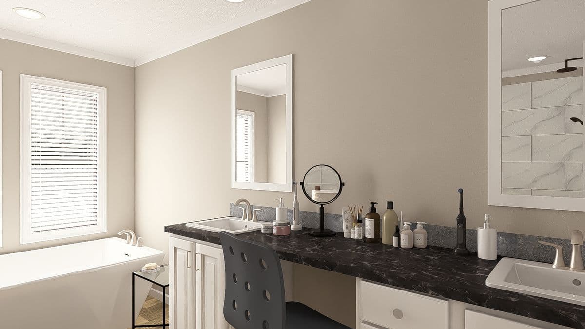 The big easy bathroom home features